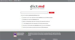Desktop Screenshot of de.dict.md